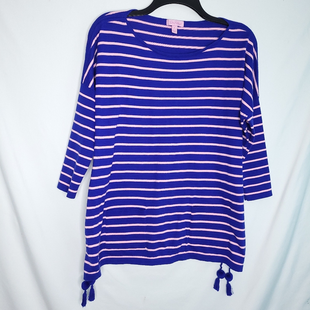 LILLY PULITZER Striped Elba Oversized Sweater SMALL